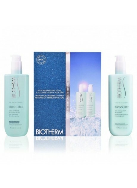 Biosource Duo - Lait DemaquillantPNM 400 ml + Lotion Tonifiante 400 ml - Leche - Locion