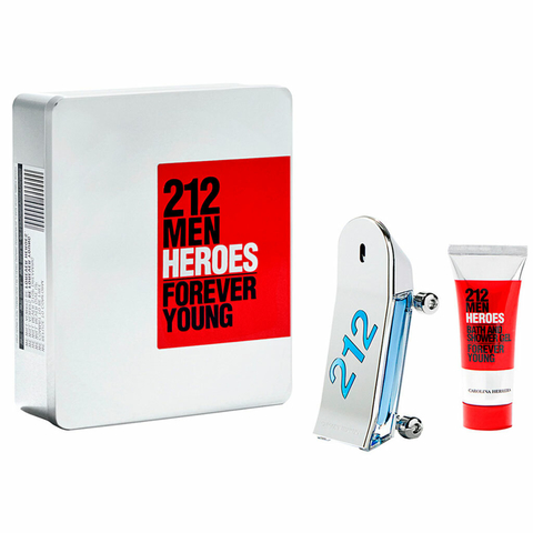 212 Men Heroes EDT 90 ml + Bath and Shower Gel 100 ml - Eau de Toilette