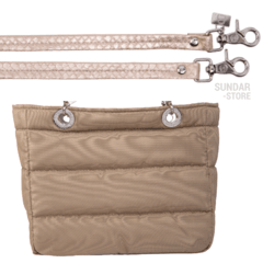 Image of BEIGE SUNDAR ZIPPER BAG