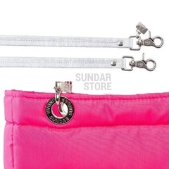 Bolsa Sundar Rosa Neon c/ Plata Tradicional 