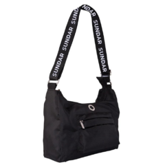 MARTINA - BLACK W/WHITE SUNDAR BAG - buy online