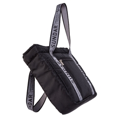 2020 BLACK WITH GRAY SUNDAR, TOP ZIPPER, SHOULDER BAG - SUNDAR STORE