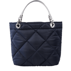 NAVY BLUE ROMBO SUNDAR ZIPPER BAG