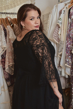 VESTIDO HORTENSIA NEGRO - CAROLA CORNEJO BOUTIQUE SUSTENTABLE