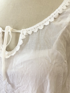 Vestido Blanco gasa rústica en internet