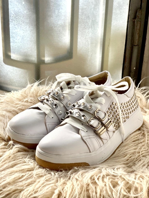 Zapatillas Madonna tachas Blancas