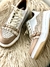 Zapatillas LOREN Blanco-platino-reptil - Mithandbags