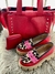 Conjunto Cartera Angy Red y Mocasin Sheryl