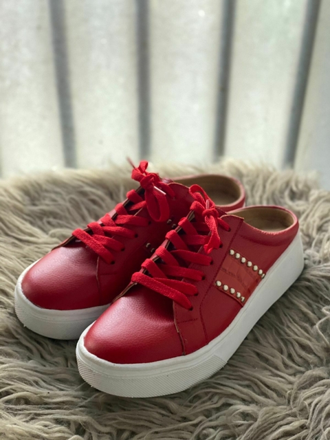 Zapatillas Sueco NY Rojo Crocco