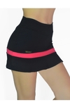 Short Saia - Preto/Coral