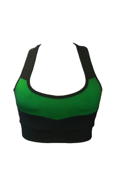 Top - Verde com Preto - comprar online