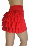 SHORT SAIA EMPINA BUMBUM DE BABADOS - VERMELHO