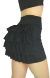 SHORT SAIA COM BABADOS - PRETO