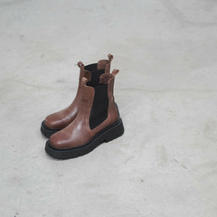 Bota Barcelona Cuero Marron