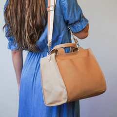 Tote Donna Cuero Beige