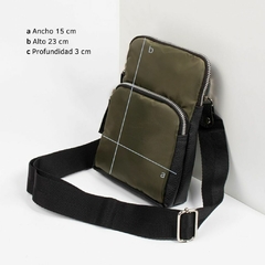 Maxi Porta Celular Nick Impermeable VERDE BOTELLA