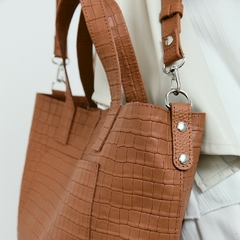 Tote Marsella Cuero Engomado Croco - tienda online