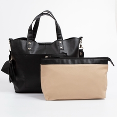 Tote Marsella Sintetico Negro - Satchel