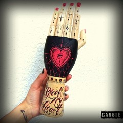 Break My Heart Tat-a-Hand - Gabbie Custom Art