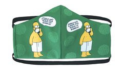 Barbijos - Agarre Bincha- con bolsillo -  Lavables - Simpsons Homero Hable más fuerte - Popday