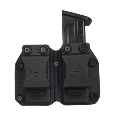 PORTA CARGADOR KYDEX DOBLE DIESTRO/ZURDO 9/40mm