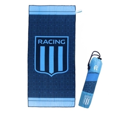 Toallón Fútbol Secado Rápido Racing Azul - comprar online