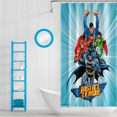 Cortina de baño teflón Justice League