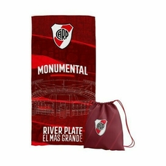 TOALLON MICROFIBRA RIVER PLATE C/MOCHILA