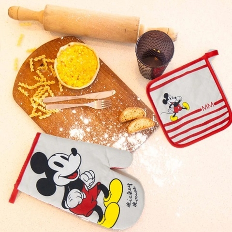 Set Manopla & Agarradera Mickey Gray Disney