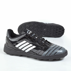 Botines Futbol Negro Rayas Blancas Action Team (10201) en internet