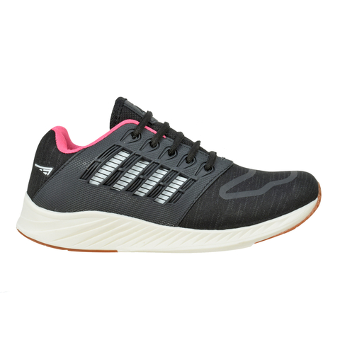 Zapatillas Deportivas Negro-Rosa Zeuz (29621)