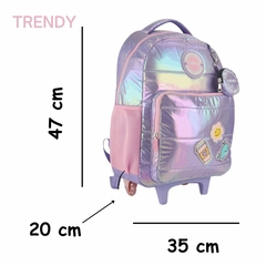 Mochila Carrito Lila 18P Trendy (276971) - AL COSTO CALZADO