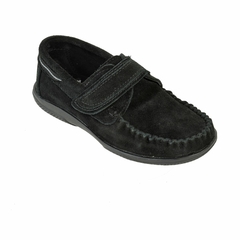 Zapatos Nauticos Gamuza Abrojo Negro Kids Klivers (7101) - comprar online