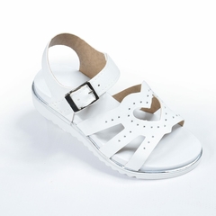 Sandalias Corazon con Tachas Blanco Kids Plumitas (304802) - tienda online