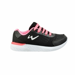 Zapatillas Deportivas Negro/ Fucsia Kids Wake (19472)