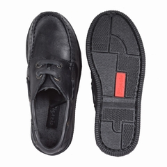 Zapatos Colegial nautico Cuero Negro Rigazzio (6506) en internet