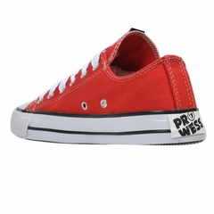 Zapatillas Urbanas Lona Rojo Prowess (810631) en internet