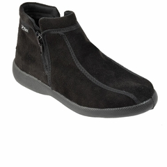 Botas Corta Doble Cierre Gamuza Negro Fleximar (9842) - comprar online