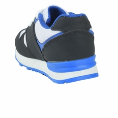 Zapatillas Cordon Negro Blanco Azul Klivers (001003) en internet