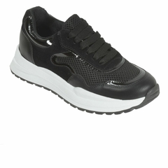 Zapatillas Urbanas Dama Mesh Negro Leia (0871) - comprar online