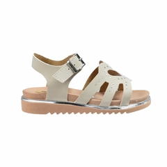 Sandalias Corazon con Tachas Beige Kids Plumitas (304803)