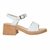 Sandalias Taco Pulsera Blanco Rhiner (40502)