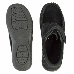 Zapatos Nauticos Gamuza Abrojo Negro Baby Klivers (71011) - AL COSTO CALZADO