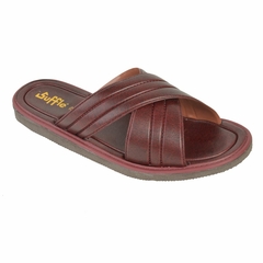 Chinelas Faja Cruzada Guinda Hombre Suffle (016003) - comprar online