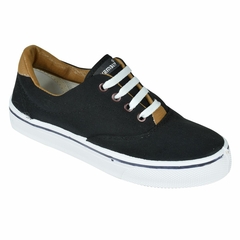 Panchas Nauticos con cordones Hombre Negro Wembly (0801) - comprar online