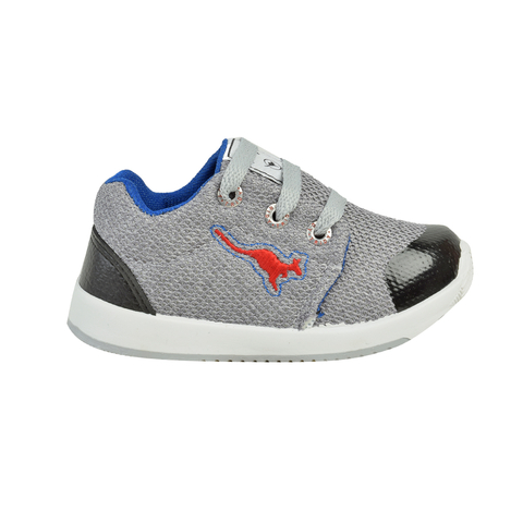 Zapatillas Deportivas Bordadas Baby Gris Tridy (065032)