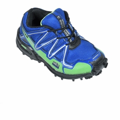 Zapatillas De Trekking Azul-Verde Kids New Blink (38101) - comprar online