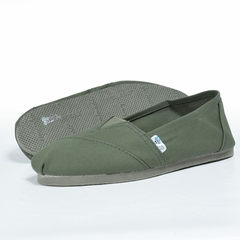 Alpargatas Reforzadas Hombre Verde Confortable (4471) - tienda online