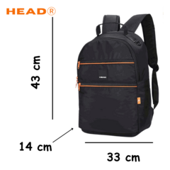 Mochila Negro 17P Head (218991) en internet