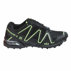 Zapatillas Trekking Negro-Verde Blink (6816)